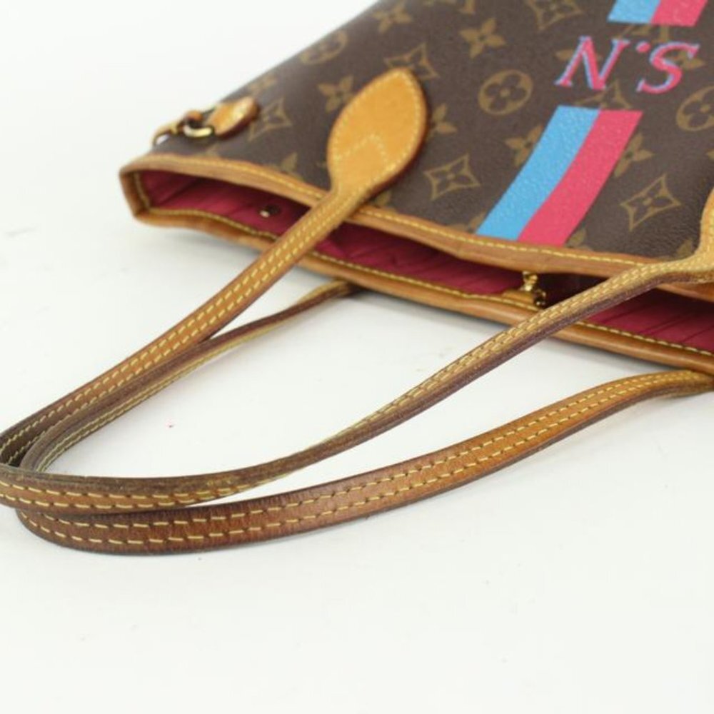 Louis Vuitton Limited Small Mon Monogram Neverfull PM Tote 97lv28 - Picture 5 of 12